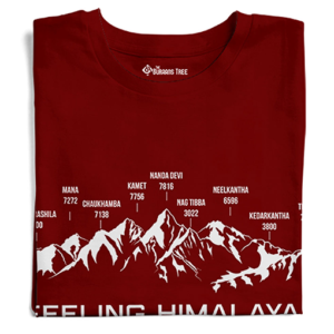 Himalaya's Uttarakhand Folded T-shirt